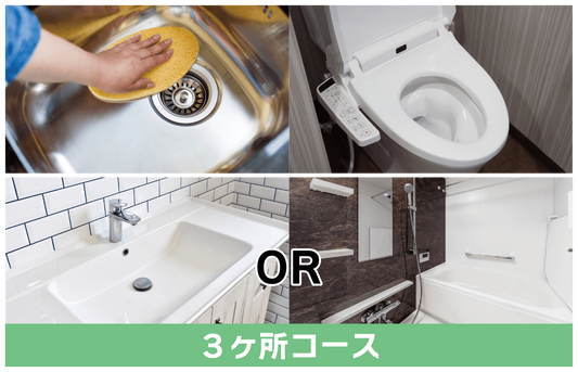 GZOK SHIELD 3カ所コース(浴室orキッチン+トイレ+洗面台)1カ月後コーティング